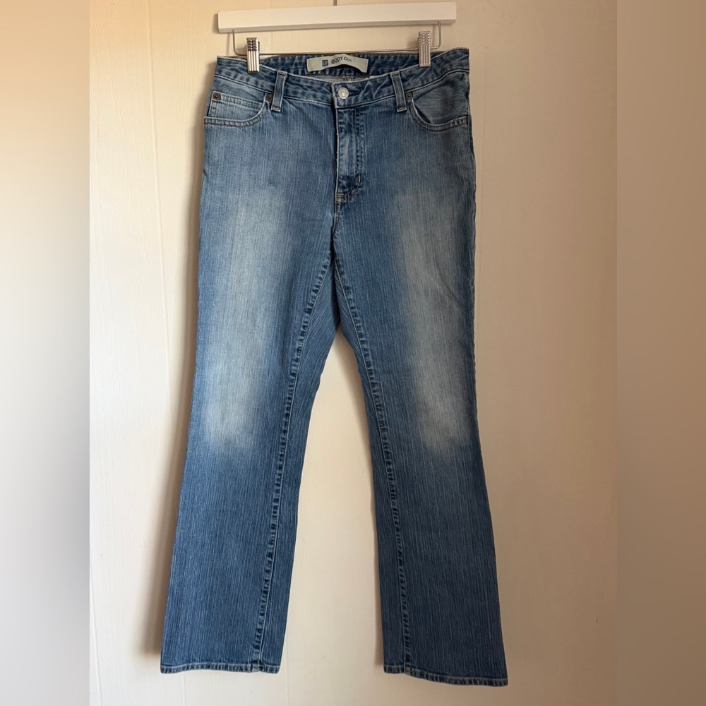 Vintage GAP Bootcut Jeans Womens 10 Cotton Denim Stretch Made in USA Y2K Cowgirl